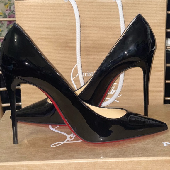 Christian Louboutin Kate 100 black size 38.5 - Picture 1 of 6
